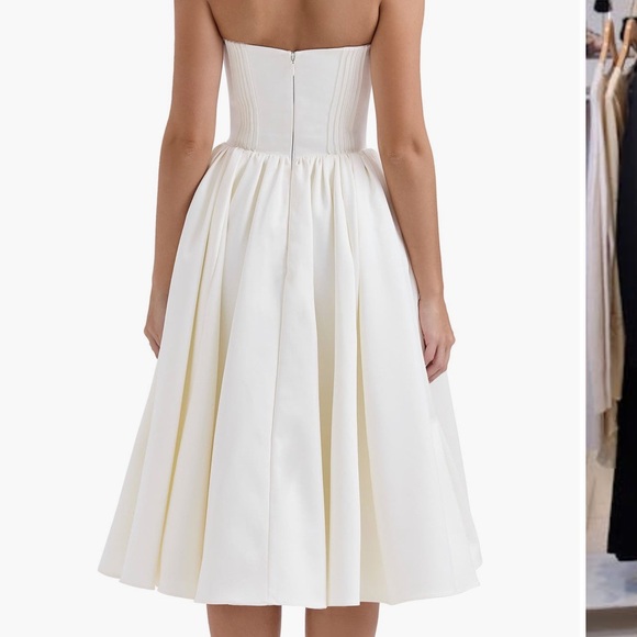 House of CB Cream A-Line Skirt - Picture 2 of 10